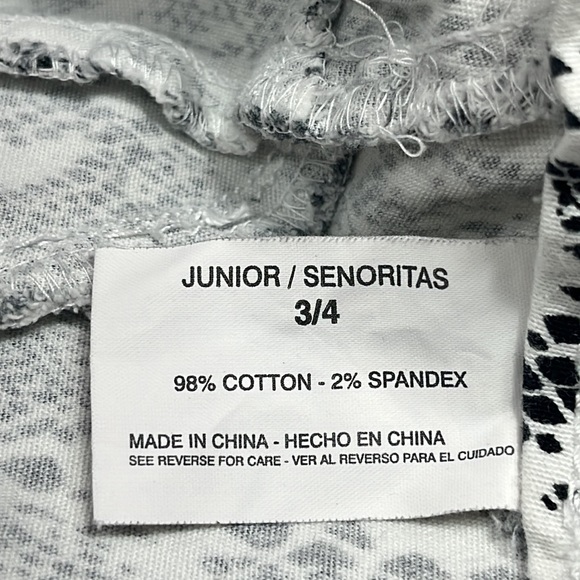 COPY - Nicki Minaj Hi Rise Skinny Cotton Spandex Pants Button Fly Junior 3/4 Wo… - Picture 10 of 12